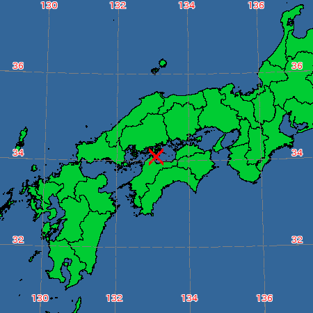 11月26日15時09分ころ瀬戸内海中部で震度４の地震 地震情報 地震速報 お天気 Com